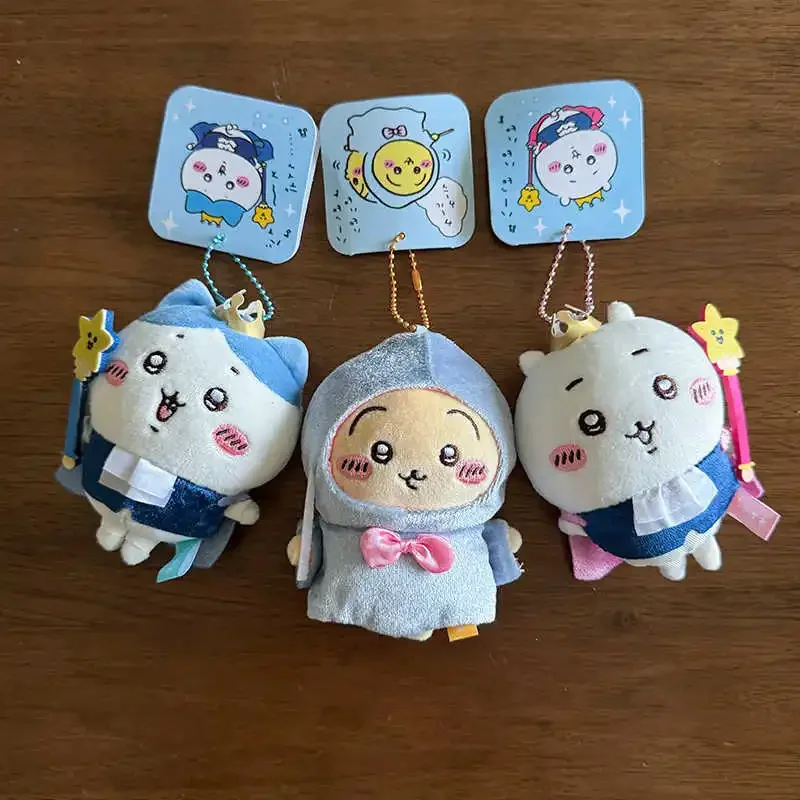 Cumpleaños limitado Chiikawa Hachiware muñeco de peluche Anime Kawaii Usagi Hada levadura llavero chica bolso colgante decoración regalo de vacaciones