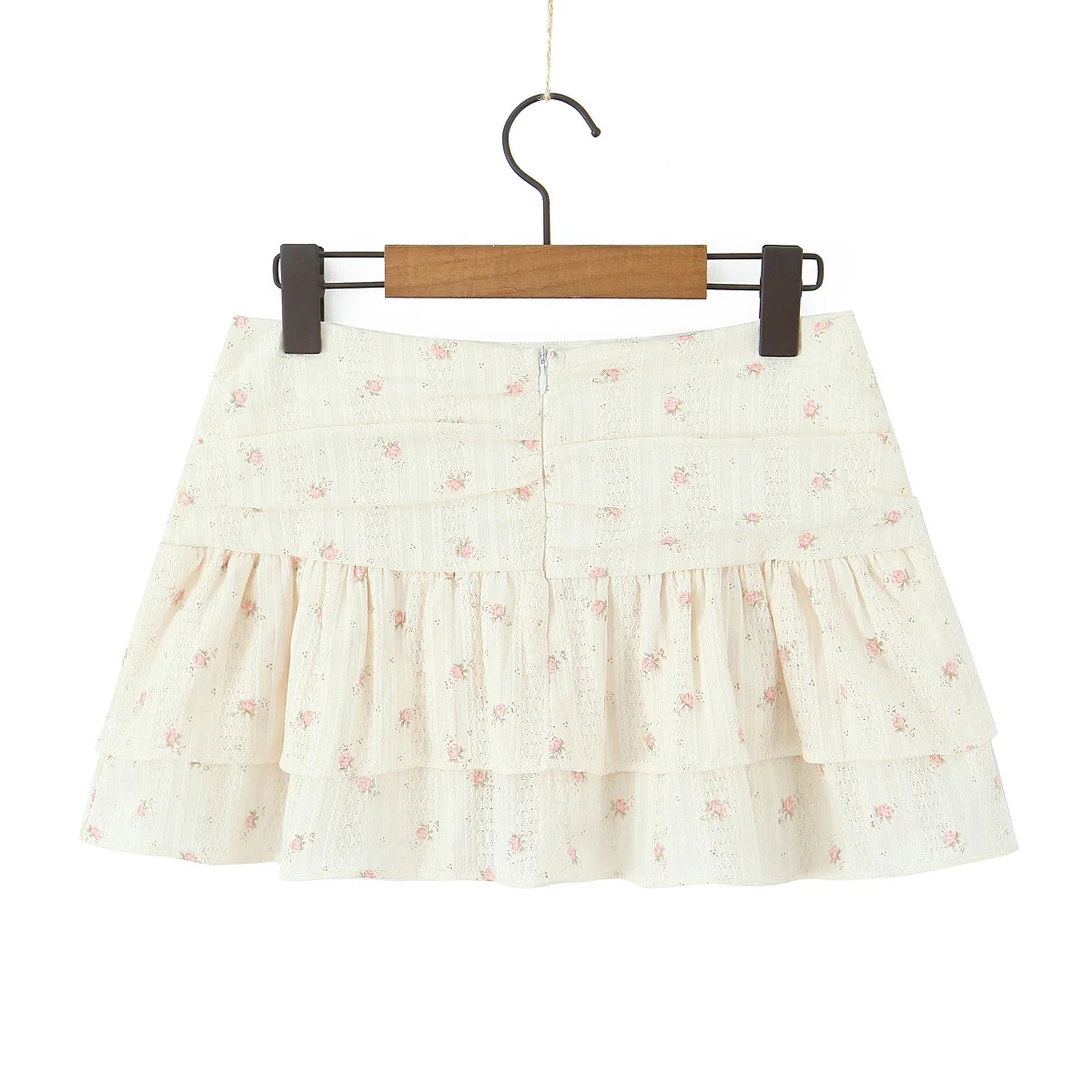 Pure Desire-Conjunto de media falda con cuello ter Floral, falda corta ajustada adeazante, prendas de vestir exteriores,...