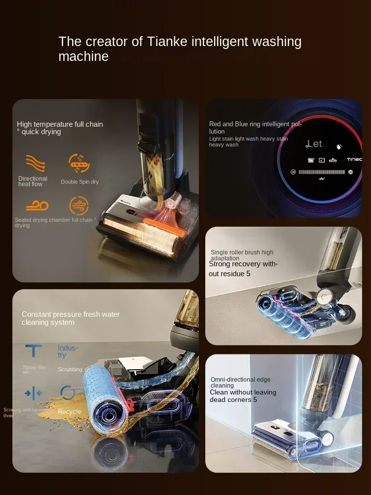 

Оригинальная напольная стиральная машина TINECO WiperPro на всасывании