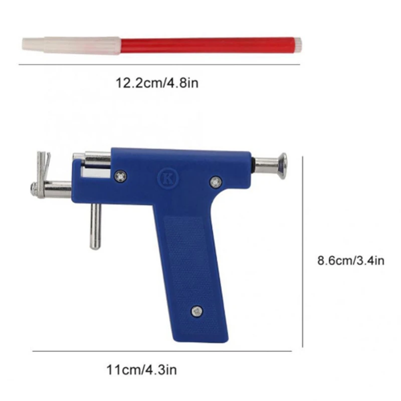 AA14 New Stainless Steel Body Piercing Tool Kit Professional Ear Nose Navel Piercing Machine With Ears Studs Tools