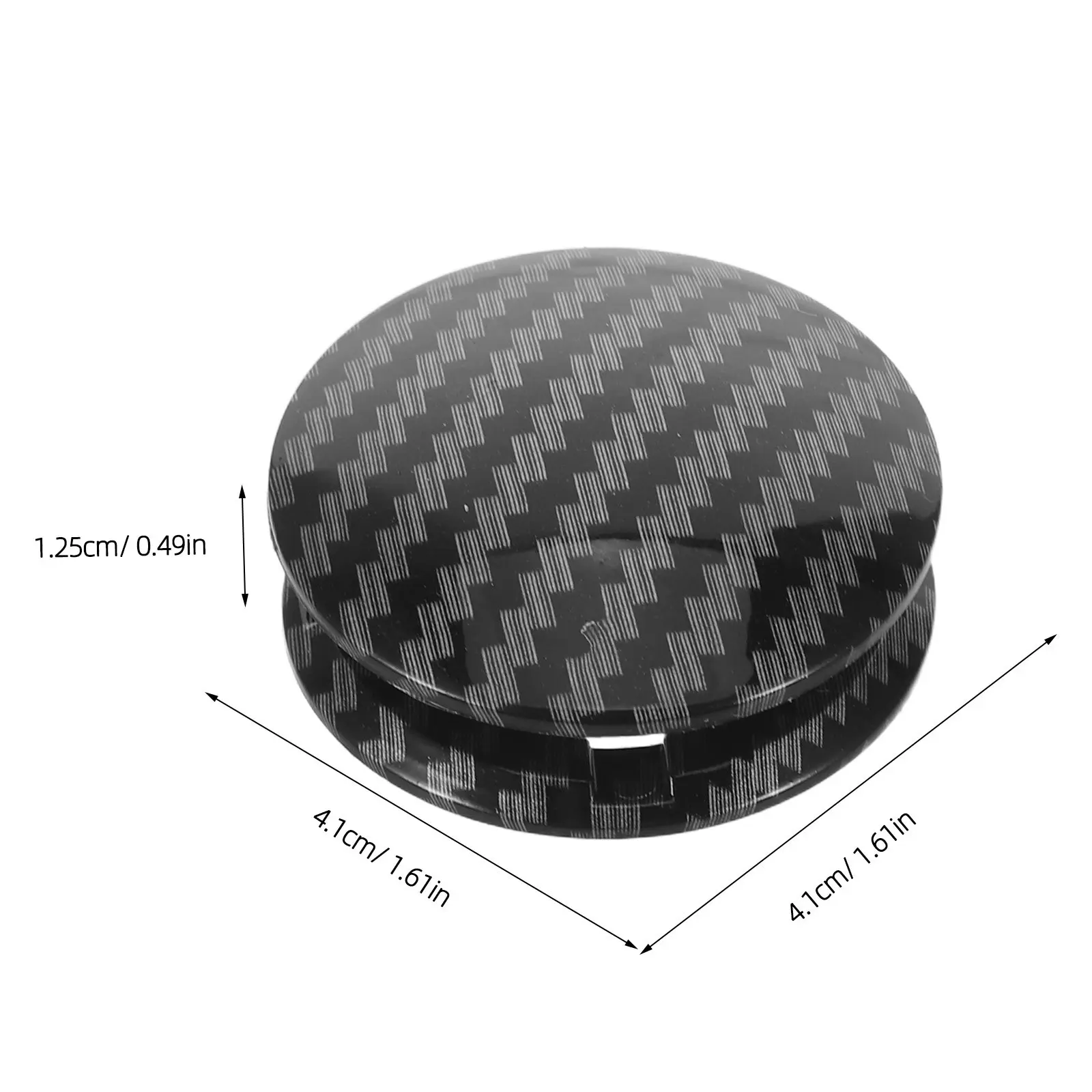 Picture 5: Carbon Fiber Push to Start Button Cover Ignition Switch Protector 1.6x1.6x0.5in Engine Stop Switch Guard Car Push Button Start