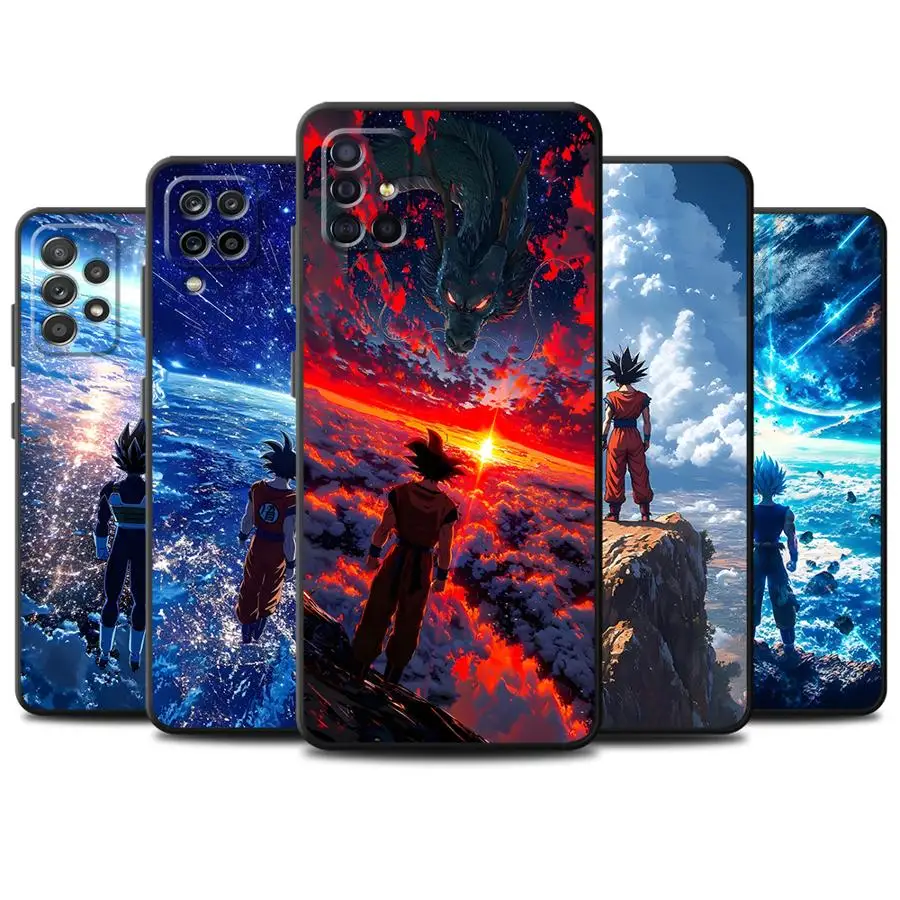 

Phone Case for Samsung Galaxy S10e Note20 Ultra Note10 Plus S9 Note8 Note9 S10 Plus S8 Black Soft Shell Dragon Ball Firmament
