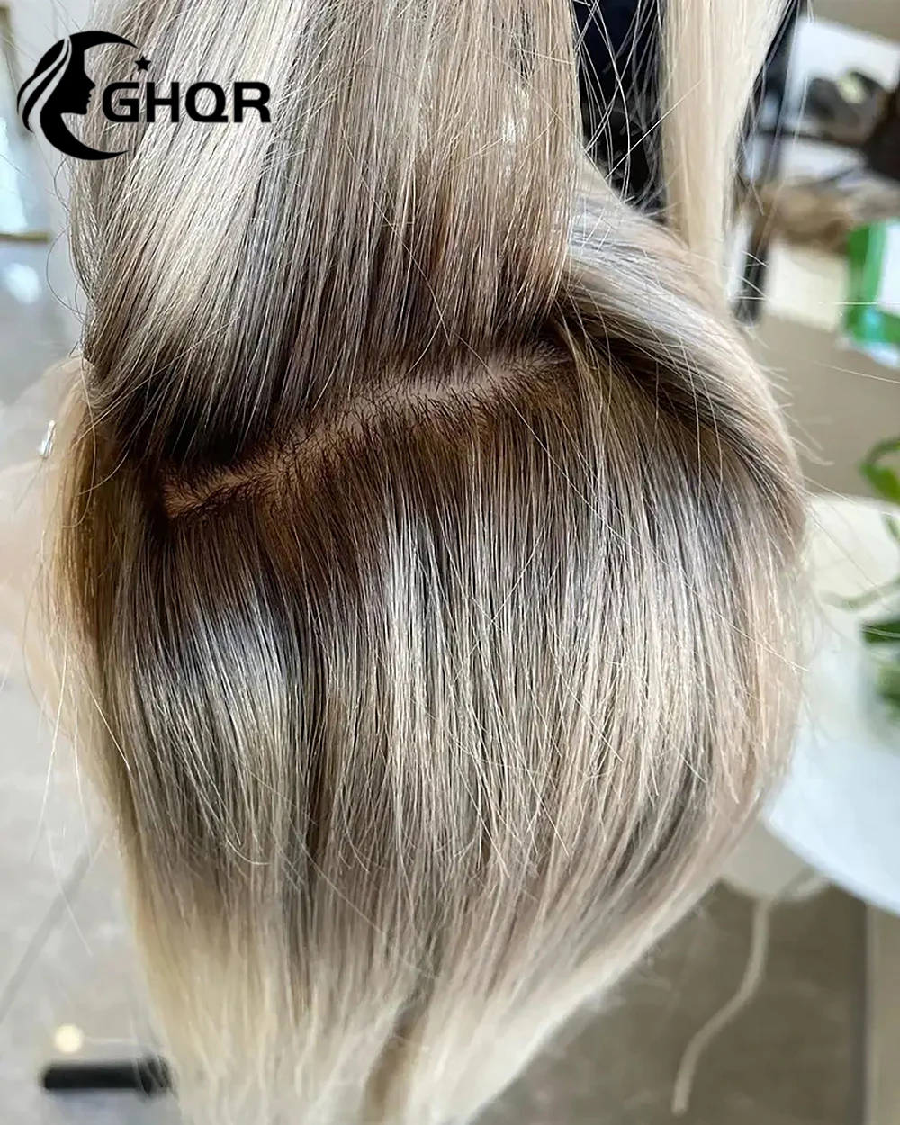 Highlight Menschenhaar volle Spitze Frontal Perücke braune Wurzeln HD transparente Schweizer Spitze 13x4 Spitze Frontal blonde Perücke natürliche