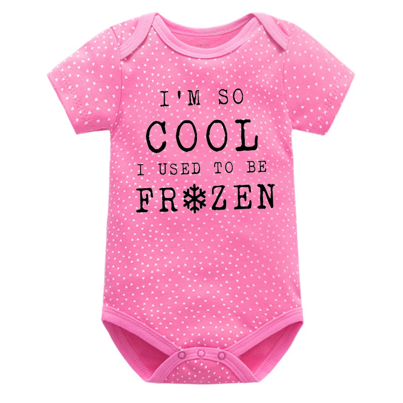 I'm So Cool I Used To Be Frozen Onesies Funny Baby Onesie Frozen Embryo Humor Baby Onesie Fashion 0-6m Bodysuit