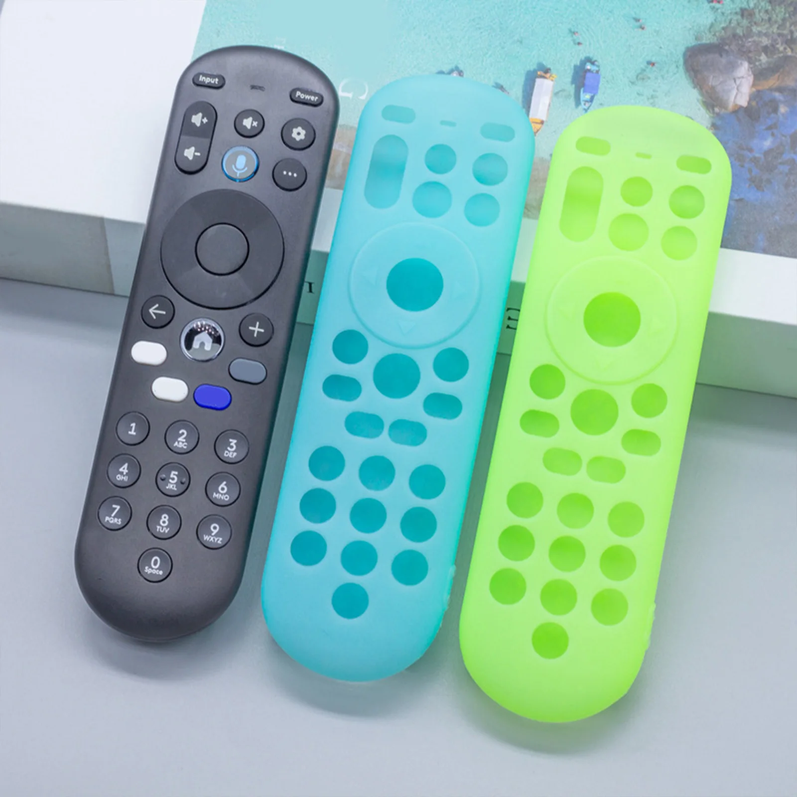 Protective Cover Sleeve for Xumo Remote Silicone Protective Sleeve Silicone Case Cover Shockproof Washable with Lanyard