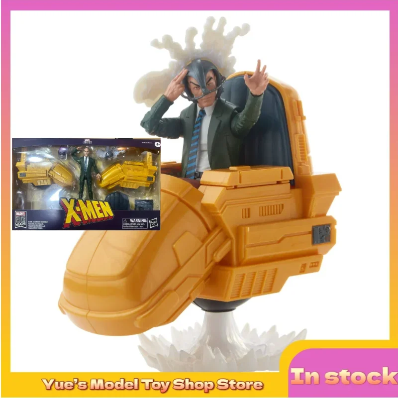 

【In Stock】Marvel X-Men Professor X Action Figure with Floating Wheelchair & Shadow King Head 6 Inch Movable Anime Model Toy Gift