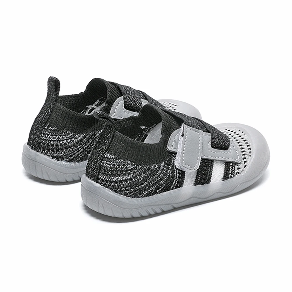 Baby Boys Girls Fashion Breathable Non-slip Knitted Sneakers Rubber-soled  Toddler Outdoor Walking Baby Shoes