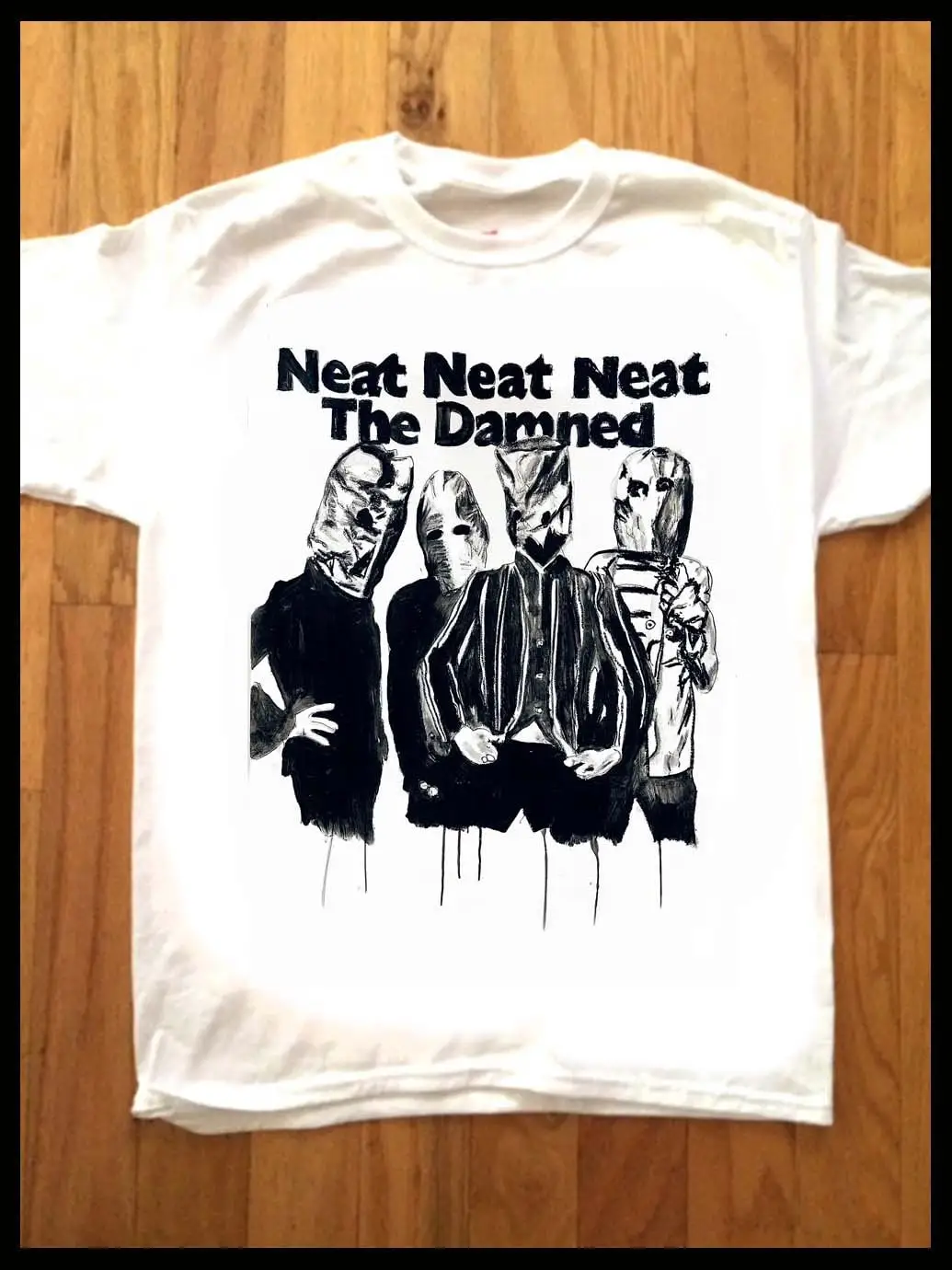 The Damned Neat Punk 1977 T Shirt By Artist Adam Pop Art Limited Edition Rock N' Roll New Wave Rnr Sex Pistols