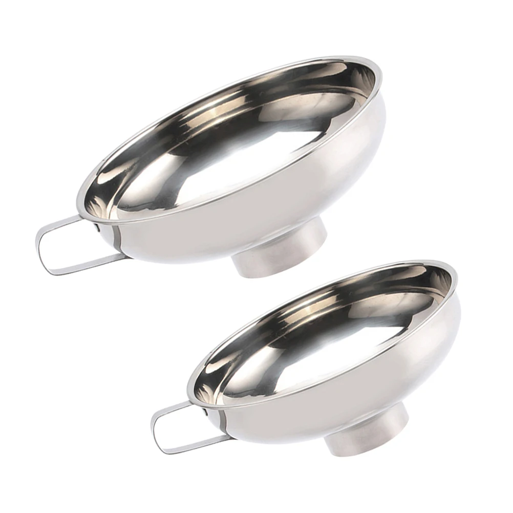 

2Pcs Wide Funnel for Liquid Pouring Kitchen Tool Plastic Household Liquid Transferring Funnel Accessories