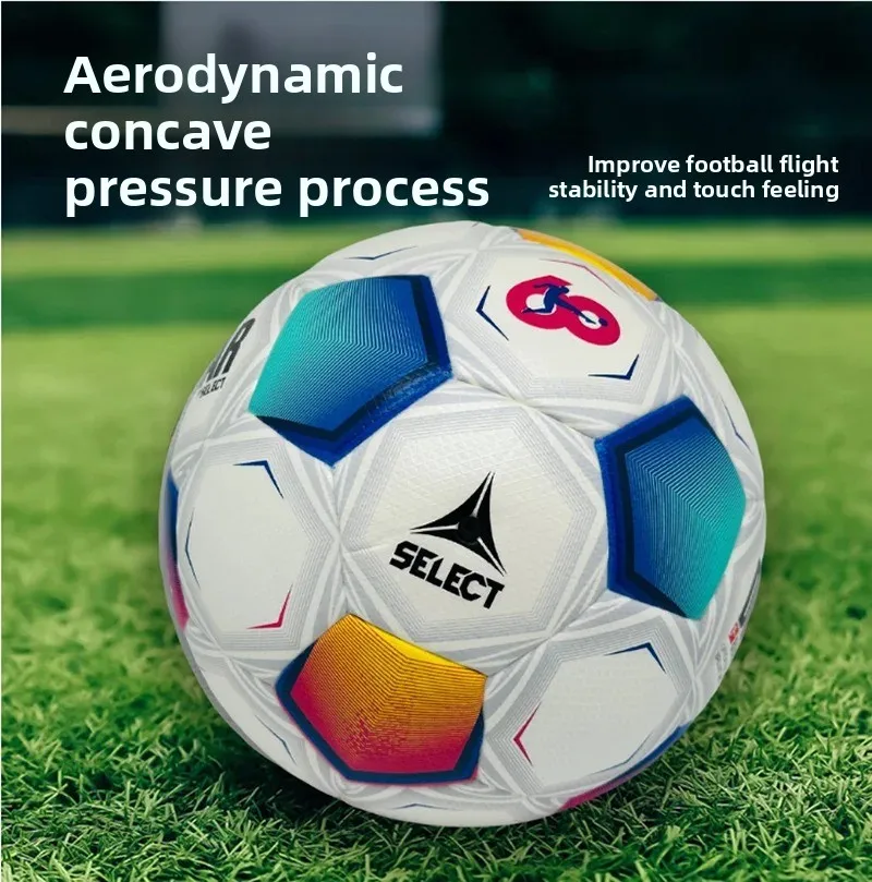 كرة قدم احترافية مقاس 5، كرة مطابقة رسمية بدون خياطة من البولي يوريثان، مقاس ناعم 4 كرة قدم، قبضة ومرونة ممتازة #2
