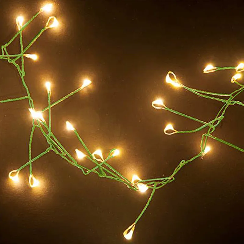 36M Cluster Christmas String Lights LED Green Outdoor waterproof  Garland Decoration For Halloween Party holiday lighting 2024