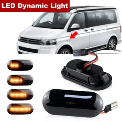 for Volkswagen VW Transporter Mutlivan T5 7E 7F 7J 7H 2007 2008 2009 2010 2011 to 2015 Dynamic LED Indicator Side Marker Signal