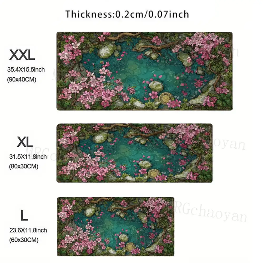 

Vintage Flowers And Plants Mouse Pad Gaming XL Custom Mousepad XXL Natural Rubber Desktop Mouse Pad Table Mat， Large mouse pad