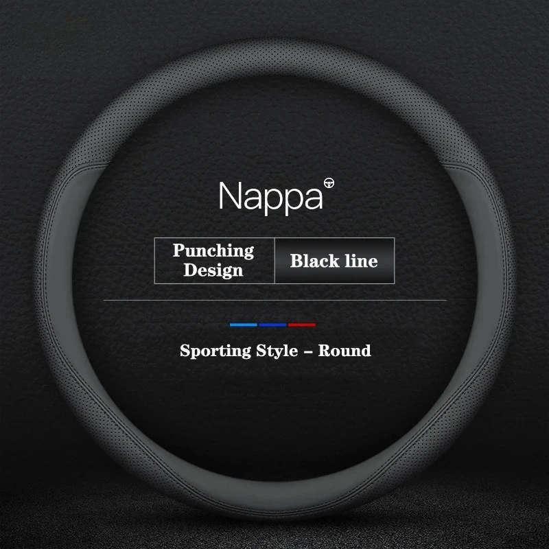 38CM 40CM 42CM 45CM 47CM Car Truck Extra Large Artificial Leather Steering Wheel Braid Cover Universal Auto Interior Accessories