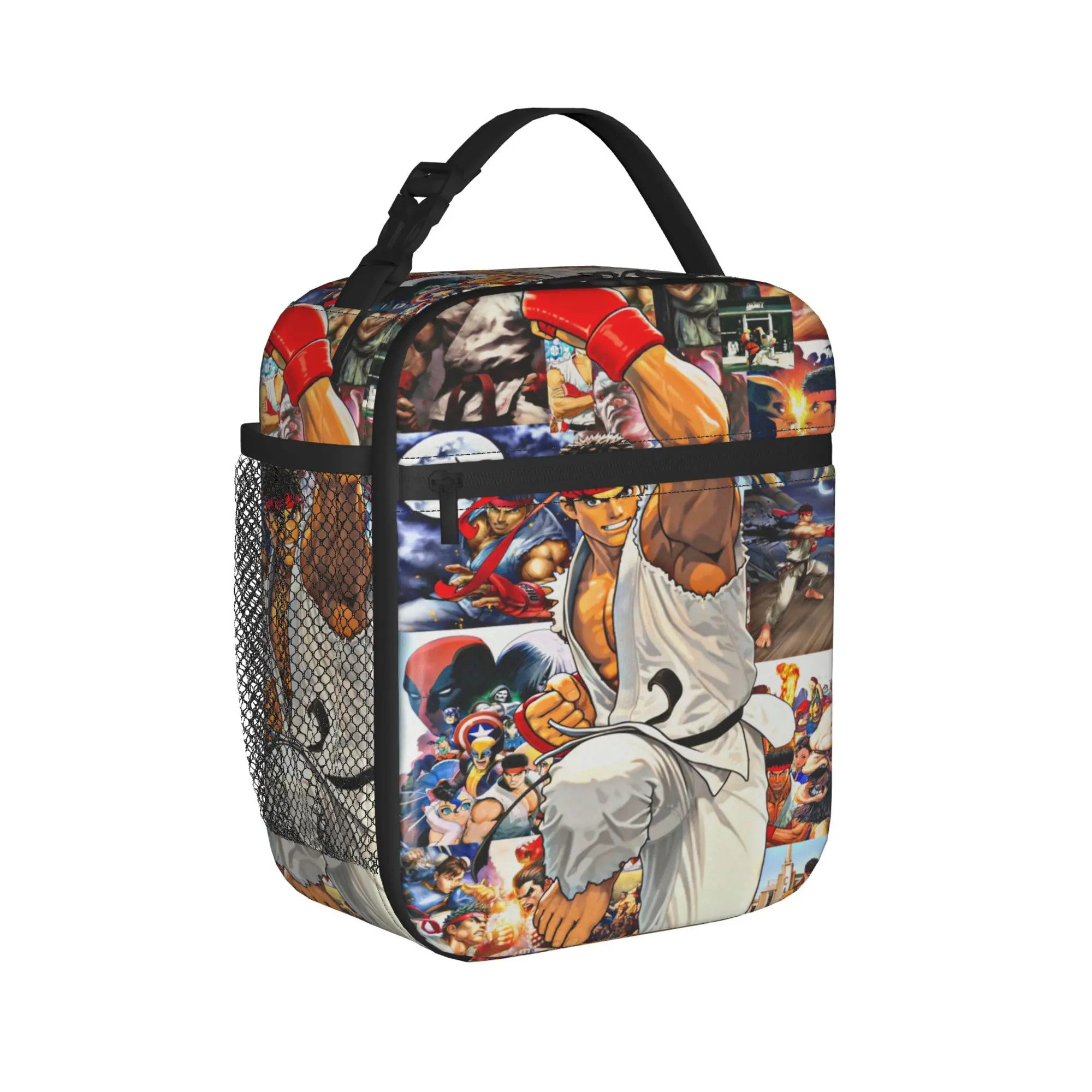 Ryu Street Fighter II Turbo Hyper Fighting Lunch Bag For Women   Lunch Box Cute Office Cooler Bag Portable Thermal Lunch Bags
