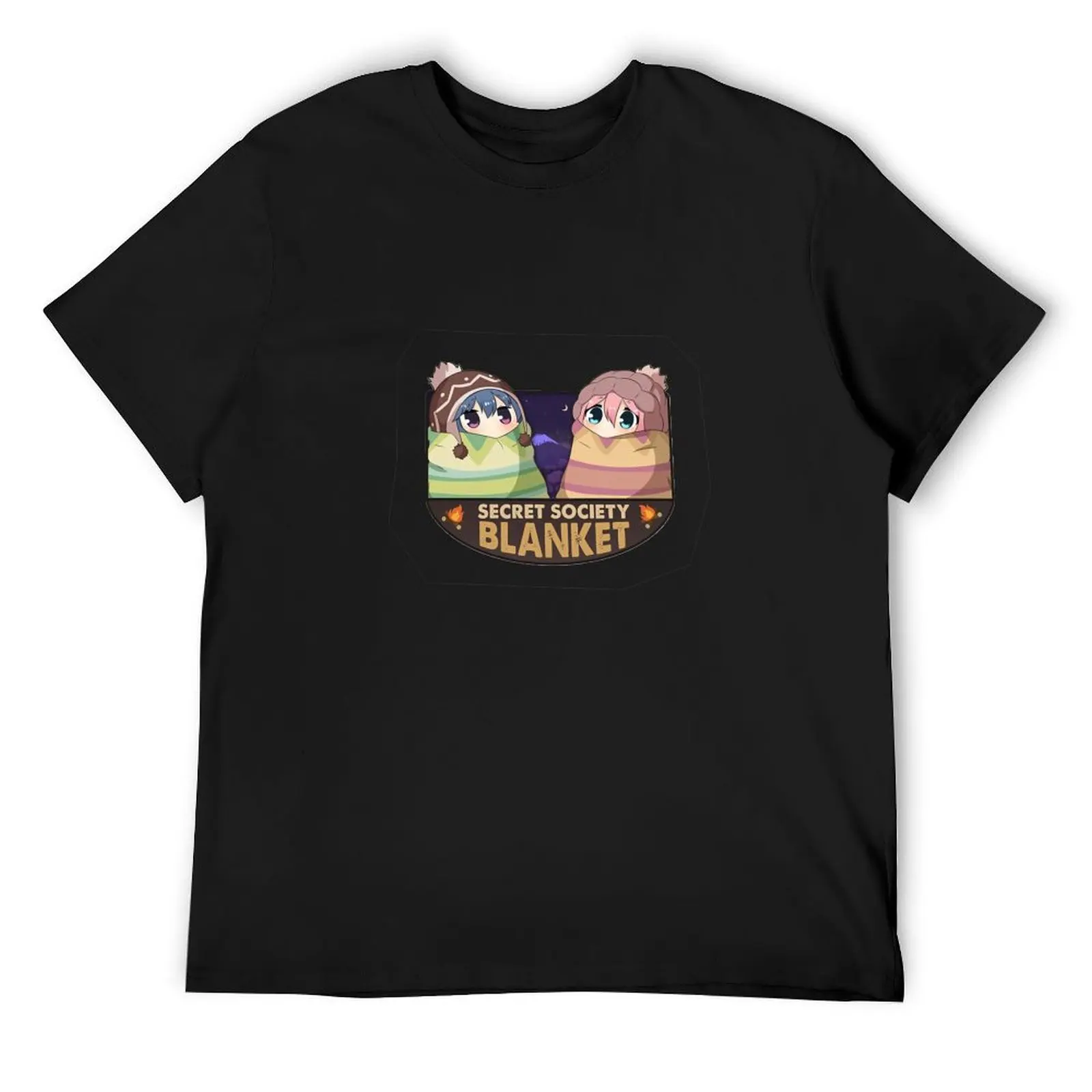 

Rin & Nadeshiko laidback yuru camp sticker T-Shirt blacks valentines boutique clothes anime funny t shirts men