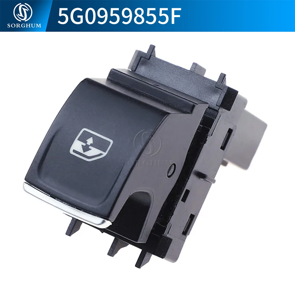 SORGHUM 5G 0959855 F Beifahrerseite Fensterschalter Hintere Taste für VW T-Roc Golf Tiguan Teramont Touareg Skoda Kodiaq Superb Seat – Detail 5
