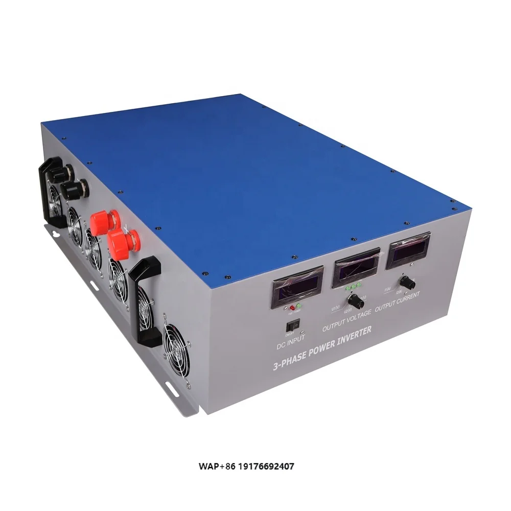 CE CB Customized 3 Phase 15kva High Frequency Power 24v 48v Dc to 190v  380v Ac Out 15kw Inverter  for Off-grid Tie System