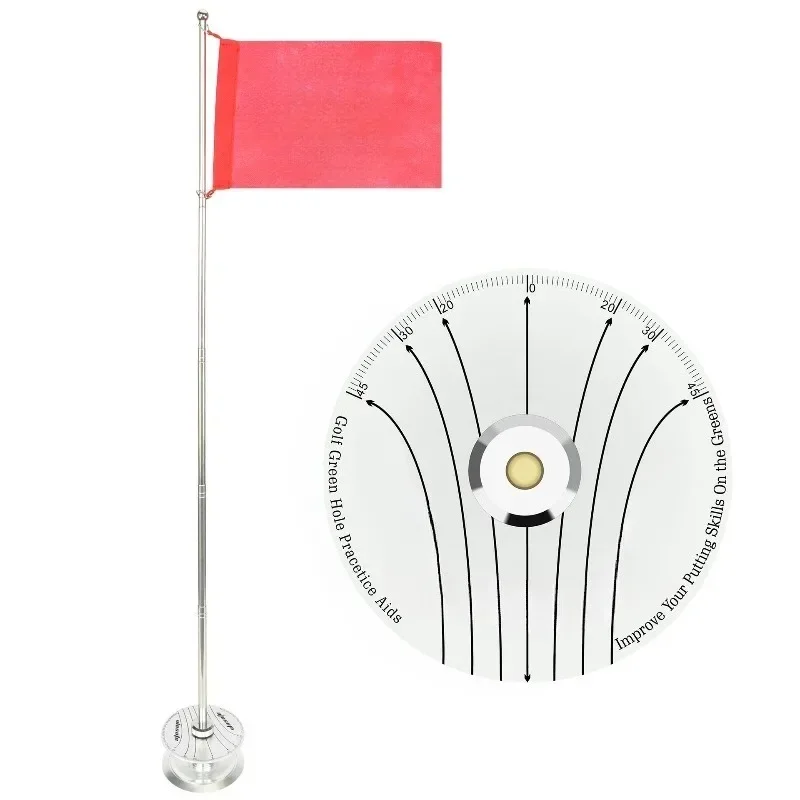 Golf putter, vertical trainer, indoor and outdoor retractable accessories