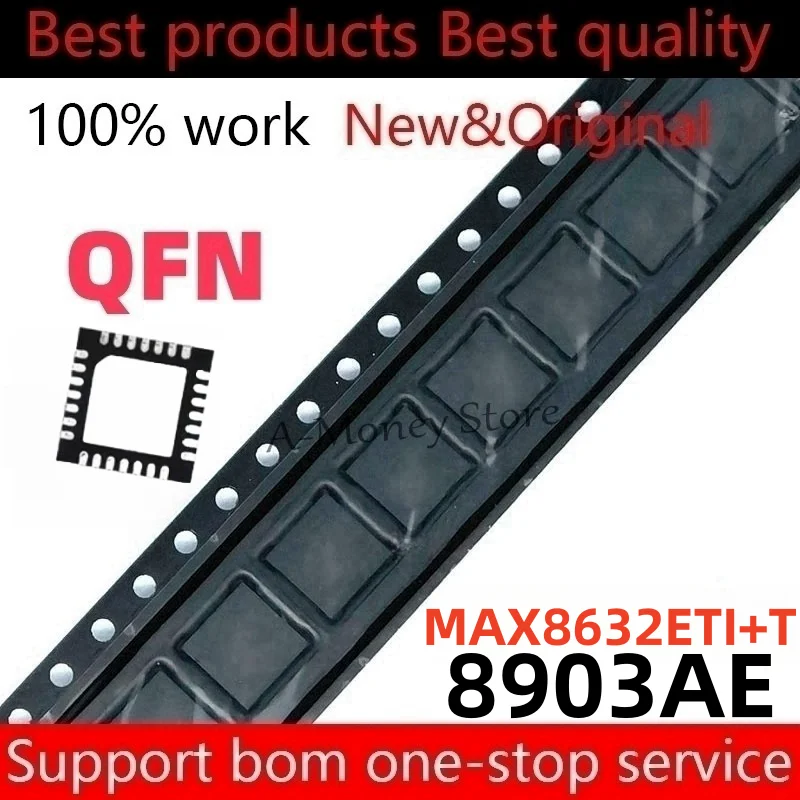 

(5pcs)MAX8903AE MAX8903AETI+ 8903AE 8632E MAX8632E MAX8632ETI+T QFN-28