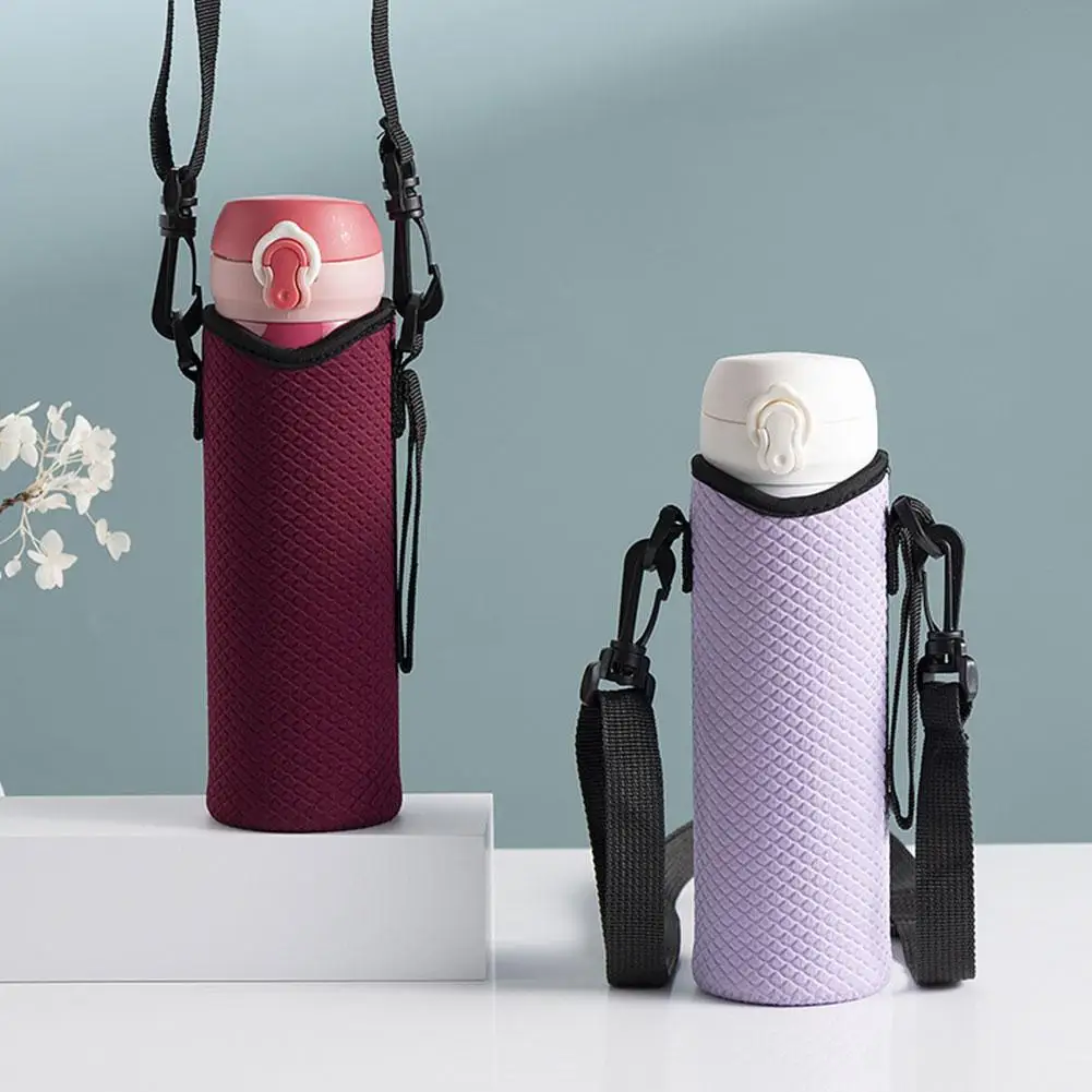 Étui pour bouteille d'eau portable avec porte-bouteille, pochette isolante, sac de sport, couvertures en poudre, sangle, cellule J3l's, extérieur, nouveau