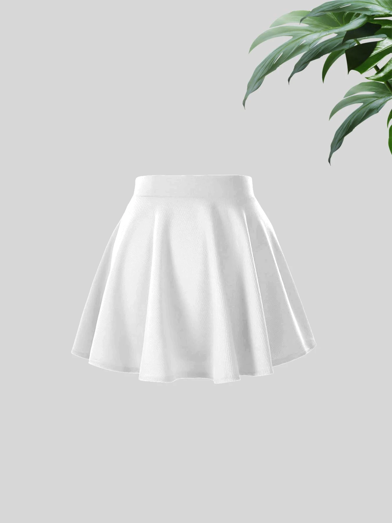 Neuer modischer, einfarbiger, lässiger, bequemer High-Waist-Rock für Damen, Mini-Faltenrock – Detail 6