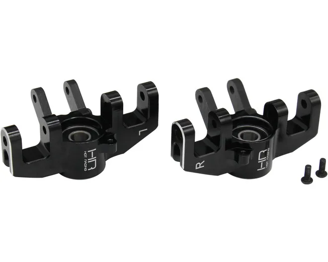 Hot Racing HRALSBR21M01 Black Alum Front Steering Knuckles w/ 8x19x6 Bearings (Pair) Rep LOS254038 for 1/6 Losi Super Baja Rey