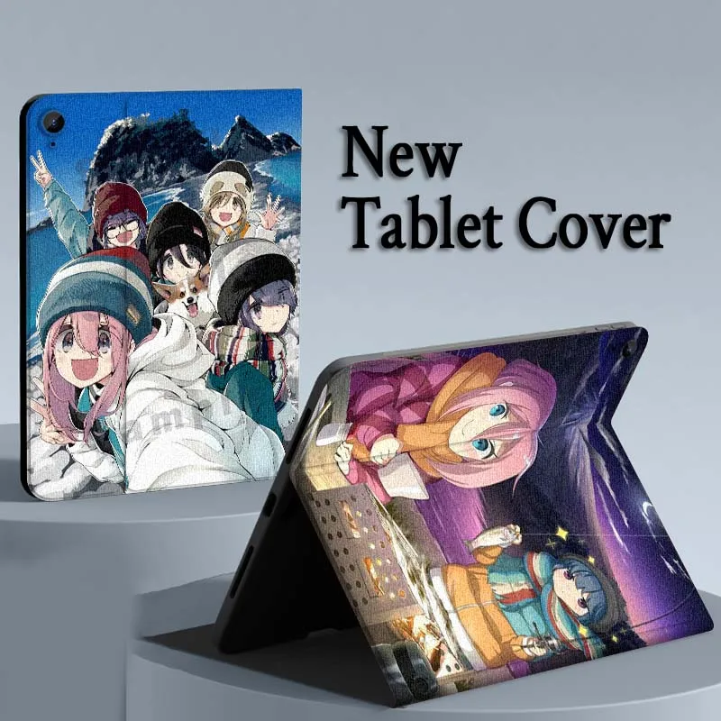 

Laid Back Camp Anime Tablet Case For Samsung Galaxy Tab A A7 A8 A9 A11 S6 S11 Lite Plus 10.1 10.4 10.5 Inch