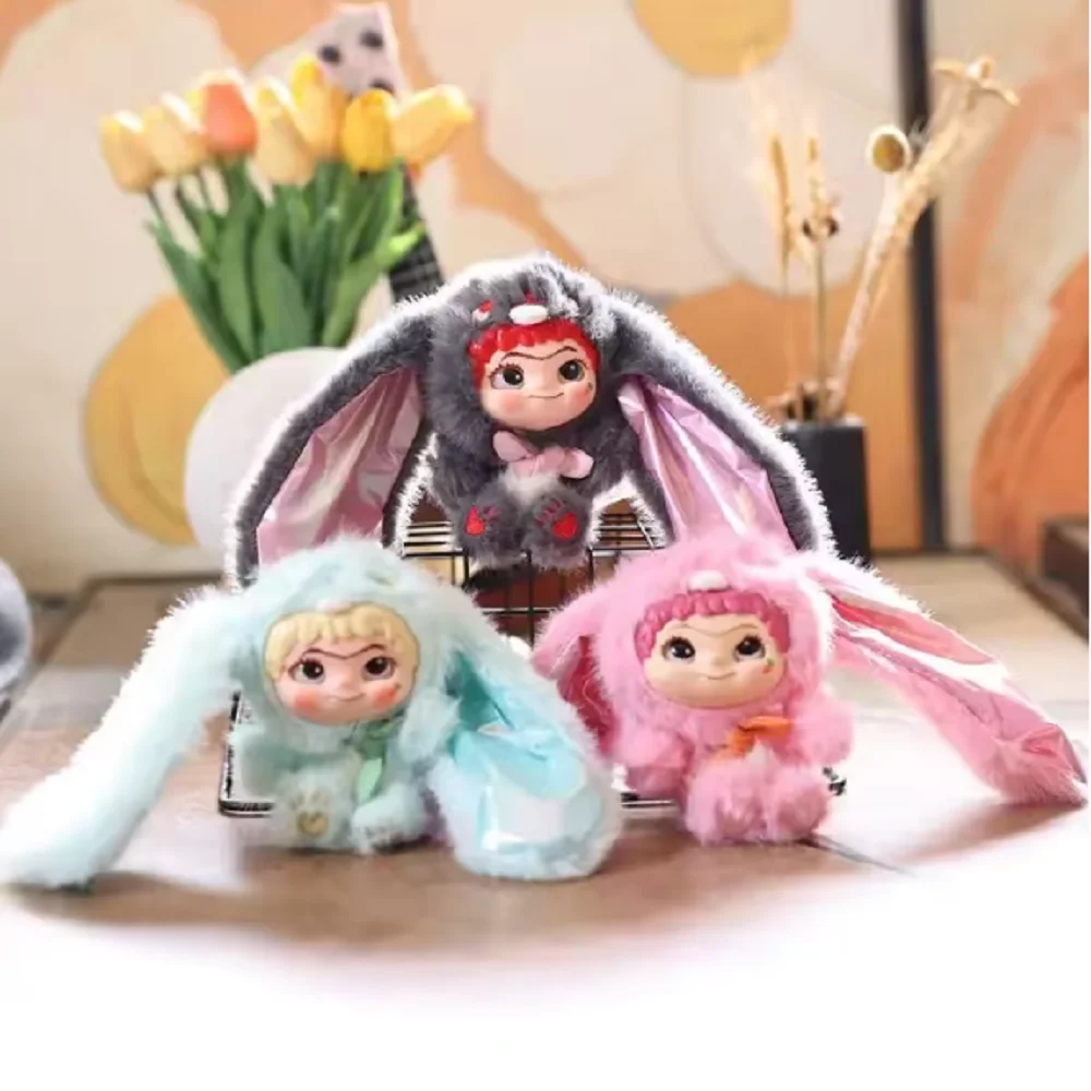 Wakuku Blind Box Fox Bunny Trick Or Treat Series Vinyl Doll Suprise Keychain Trendy Toys Mystery Customized Gifts