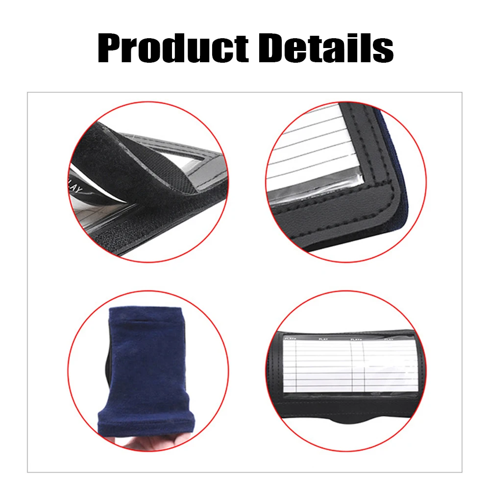 สายรัดข้อมือสำหรับเล่นฟุตบอลพร้อมหน้าต่างใส สมุดวางแผนการเล่นฟุตบอล บาสเก็ตบอล ซอฟต์บอลแบบมืออาชีพพร้อมสายรัดแขนที่มีความยืดหยุ่นดี