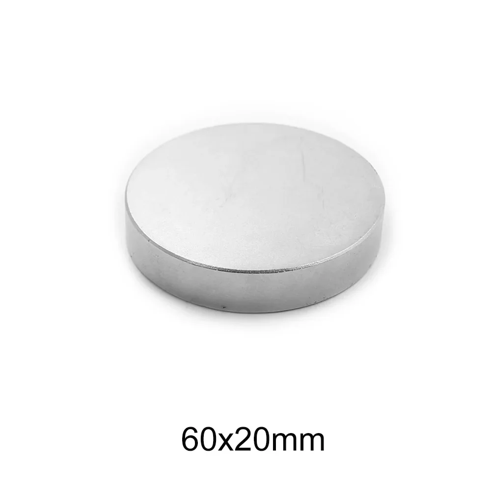 60x20mm Big Thick Round Strong magnets 60mm X 20mm Permanent Neodymium Magnet Disc 60x20mm N35 Rare Earth Magnet 60*20 mm