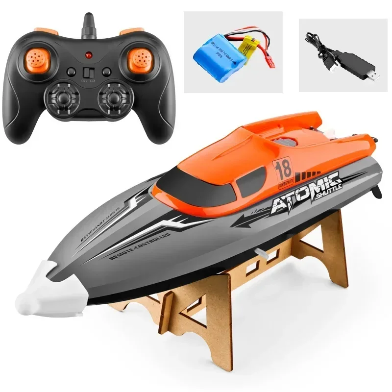 2.4g High-speed Remote Control Boat Water Cooling Cooling Capsize Reset Speed Boat Water Game Boat Toy