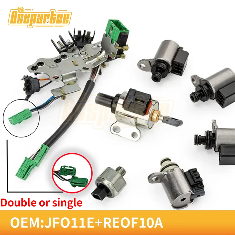 Bruce & Tubarão CVT Transmissão Kit de Válvula Solenóide, 33446-JF011 JF011E RE0F10A F1CJA Se Encaixa para Nissan Altima/Rogue 2007-2012, 8pcs