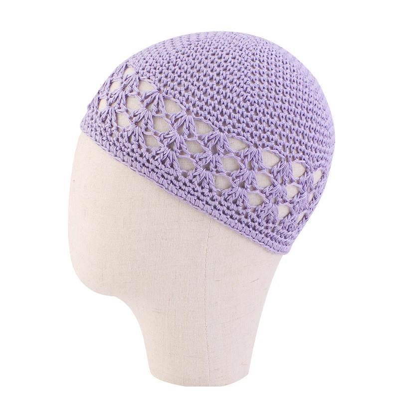 

Kufi Snood Cap, хлопковая детская молитвенная шапка для девочек, сетчатая сетка для волос, исламская шапочка, вязаный крючком капот, ночной хиджаб, повязки на голову, головные уборы