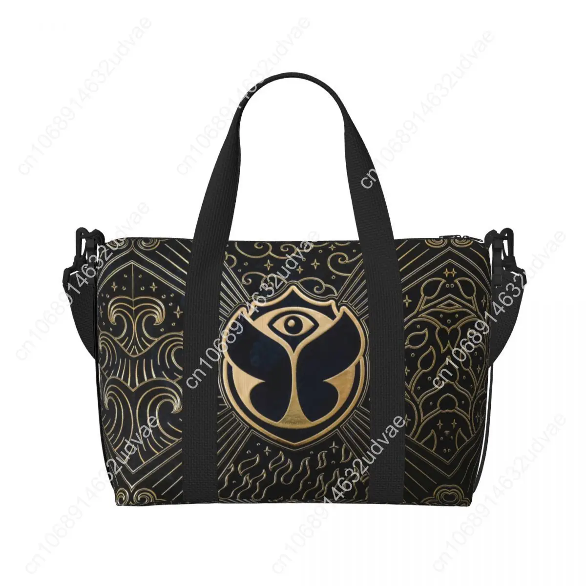 حقيبة يد مخصصة للشاطئ من تومورولاند للنساء البلجيكية لموسيقى الرقص الإلكترونية ومهرجان كبير وحقائب سفر للشاطئ في صالة الألعاب الرياضية #2