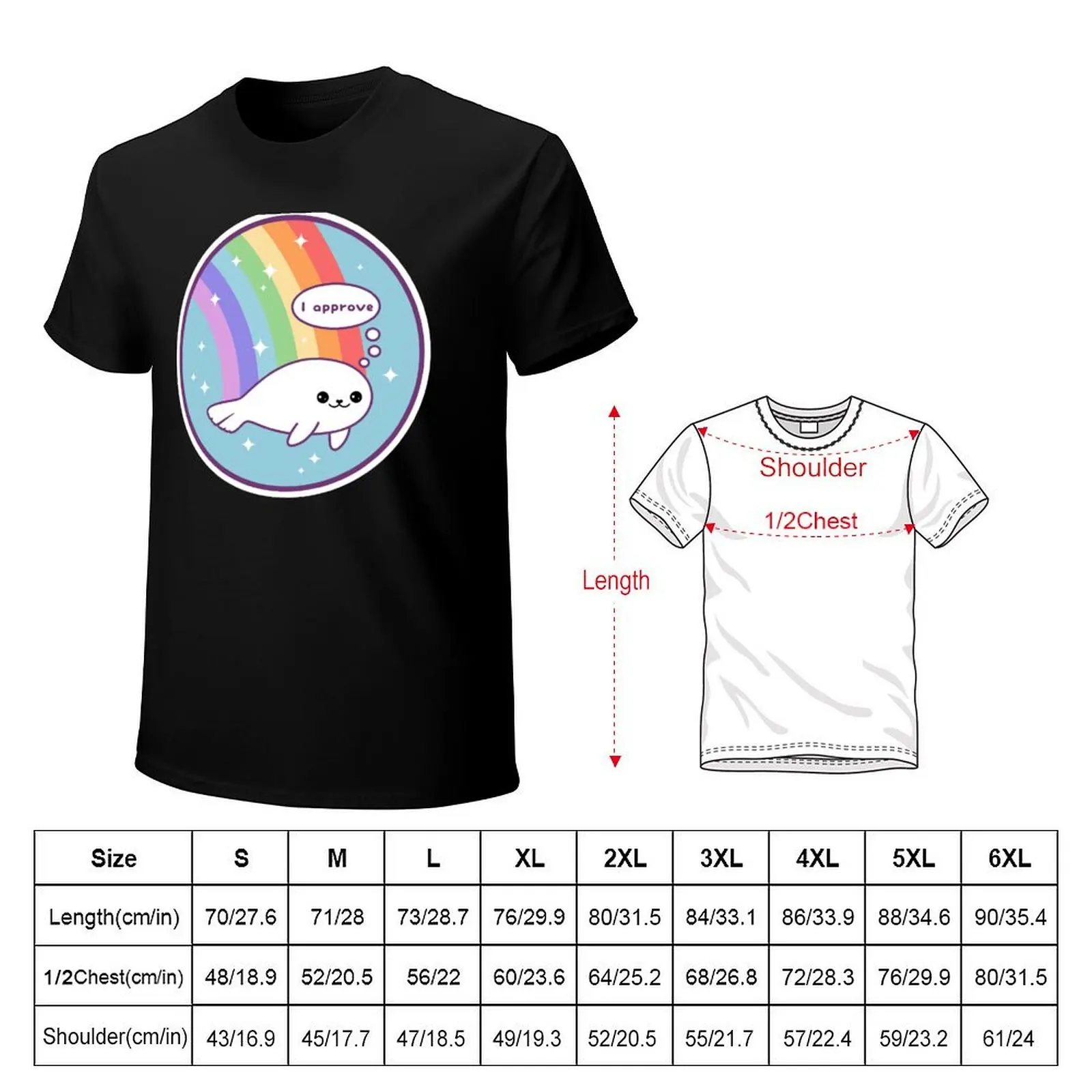 Seal of Approval T-Shirt Basic Regular Fit Casual T-Shirt