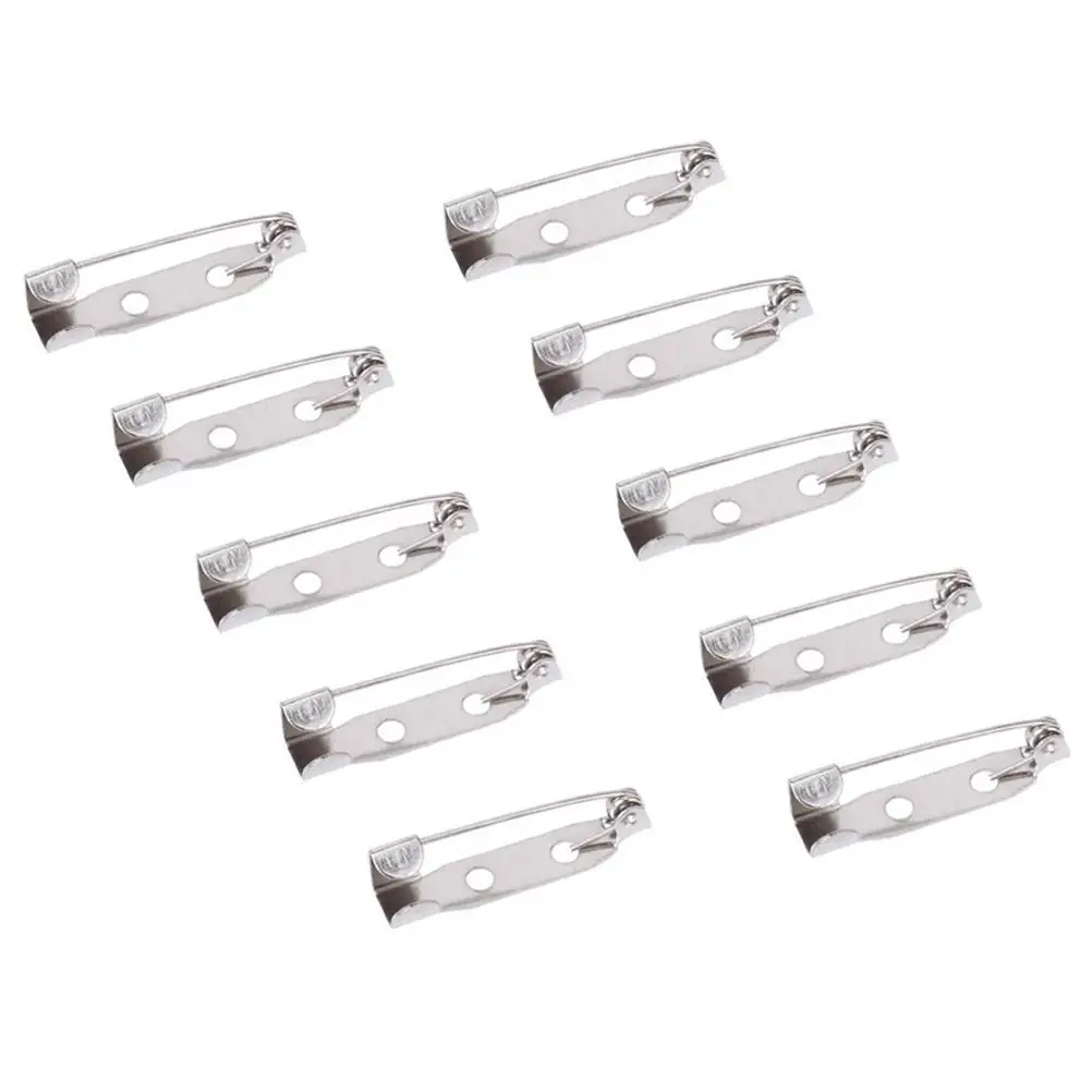 

50pcs Silver Safety Catch Bar Pins Durable Rolling Safety Brooch Brooch Badge Metal Pin Craft Sewing Supplies