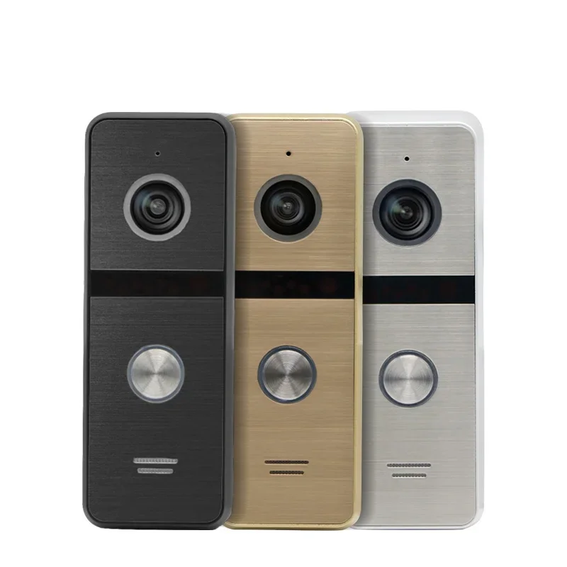 Tuya Video Doorphone Screen Intercom System with 7 Inch Black Wifi Video Door Phone Touch Button Support Max. 32GB SD Card 720P