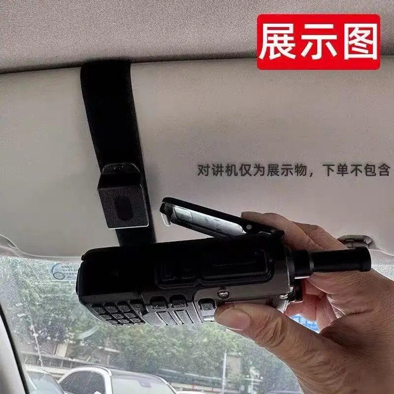 suporte-para-walkie-talkie-para-visor-de-carro-suporte-multifuncional-de-liberacao-rapida-com-alca-ajustavel-de-velcro-suporte-para-microfone-ham
