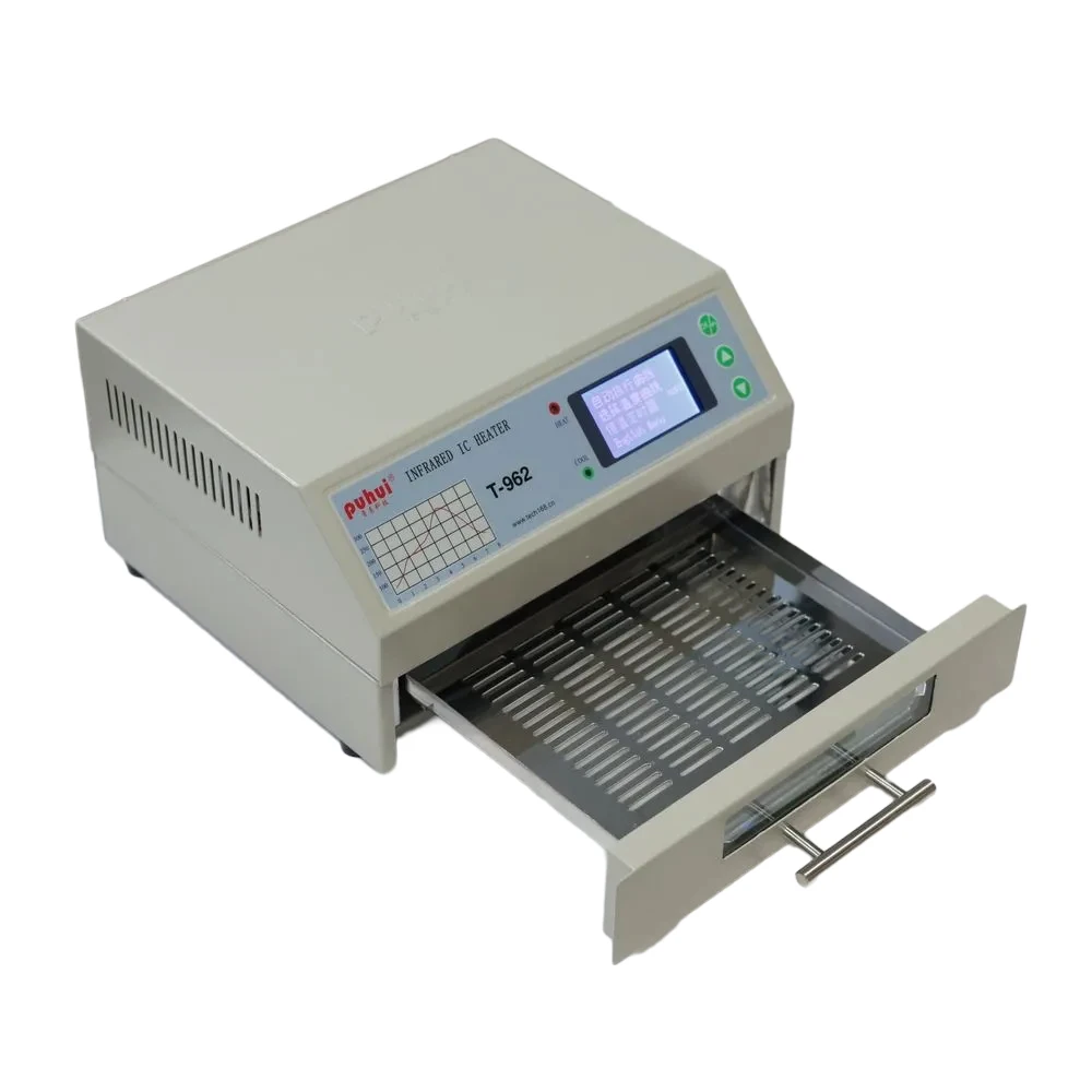 T-962 Desktop Reflow Oven - Compact 180X235mm Heating Zone For Hobbyist PCB Prototyping