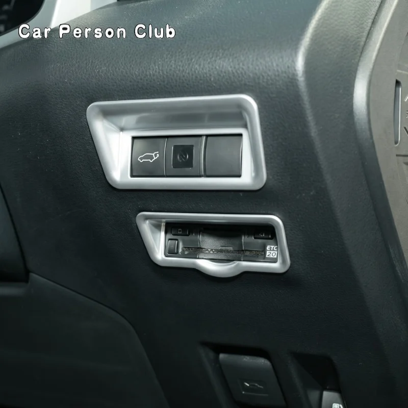 Right Control ETC Card Holder Frame Rear Trunk Switch Button Cover Trim For Toyota RAV4 XA60 RHD 2026 2027 Interior Accessories