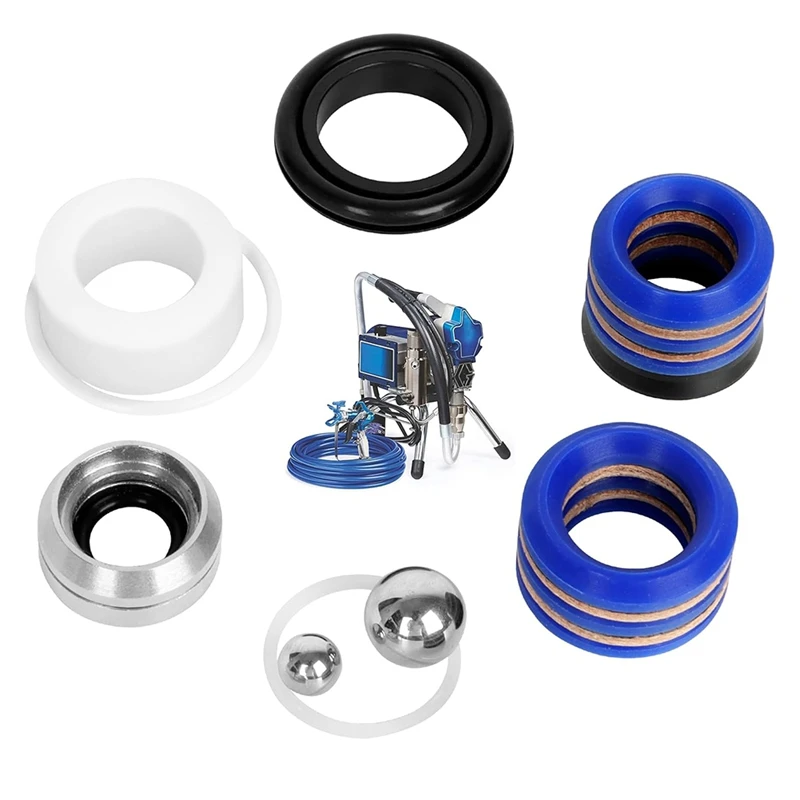 244194 Pump Repair Kit - Airless Paint Sprayer Accessories Pump Repair Packing Kit For 295 390 395 490 495 595 3400