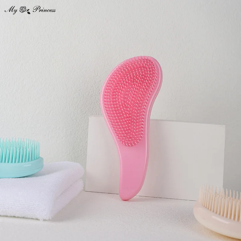 Candy color Small Hair Care Comb Head Massager High Quality Anti-knot Hair Comb Cute Kids Children Hairdressing Comb