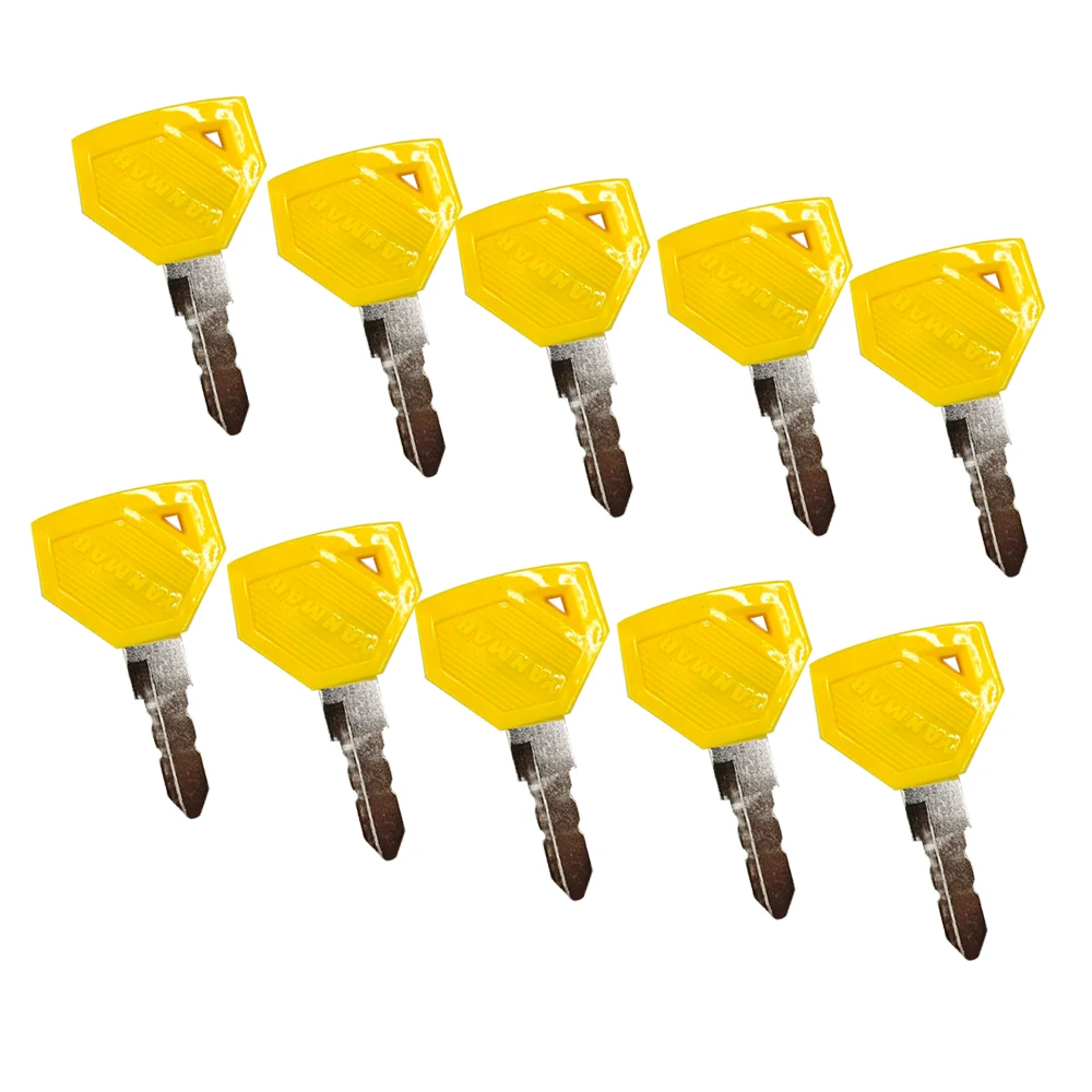 20/10/5/2/1 قطعة مفتاح إشعال جديد 52160 مفاتيح لـ Yanmar Excavator Grader Dozer (أصفر) #5