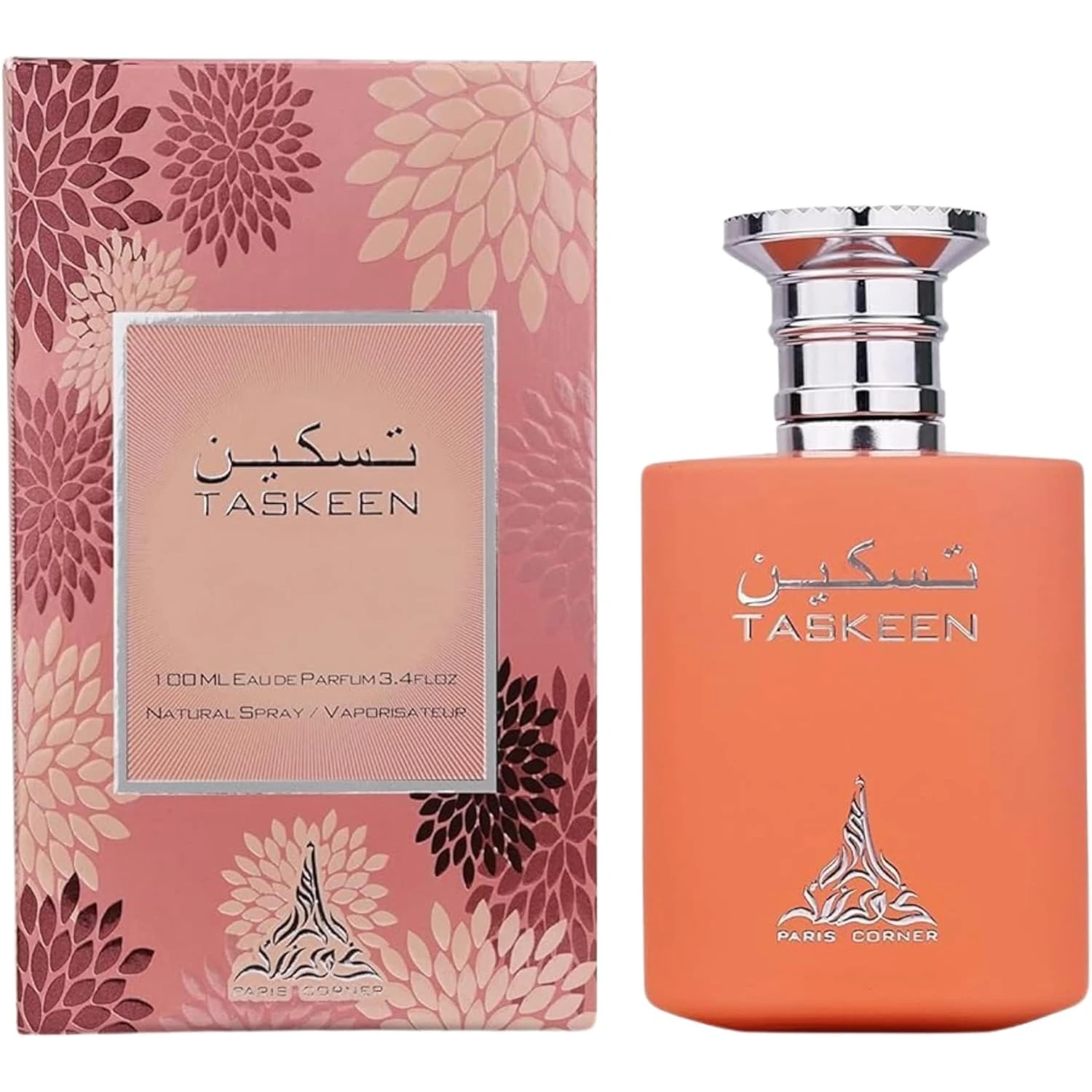 

Парфюмерная вода Paris Corner Taskeen Peach Tea унисекс, фруктово-цветочный аромат с нотами персика, жасмина и ванили, стойкий, для любого случая