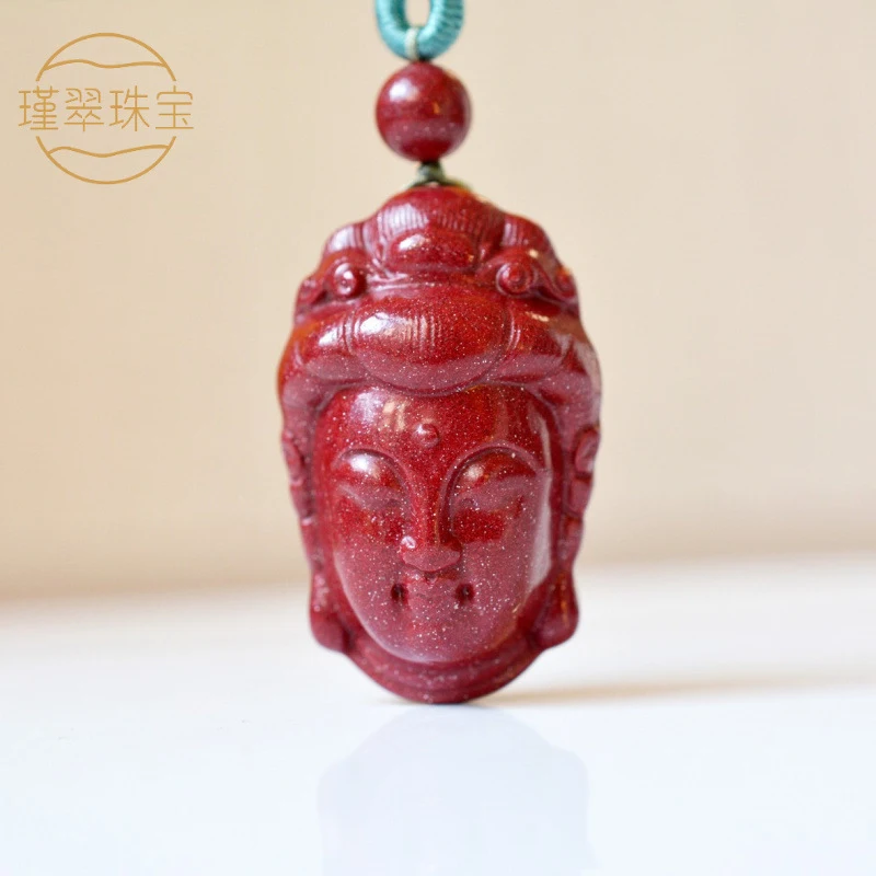

Pendant Men's Necklace Amulet Buddha Figurine Ornament South Sea Guanyin Bodhisattva