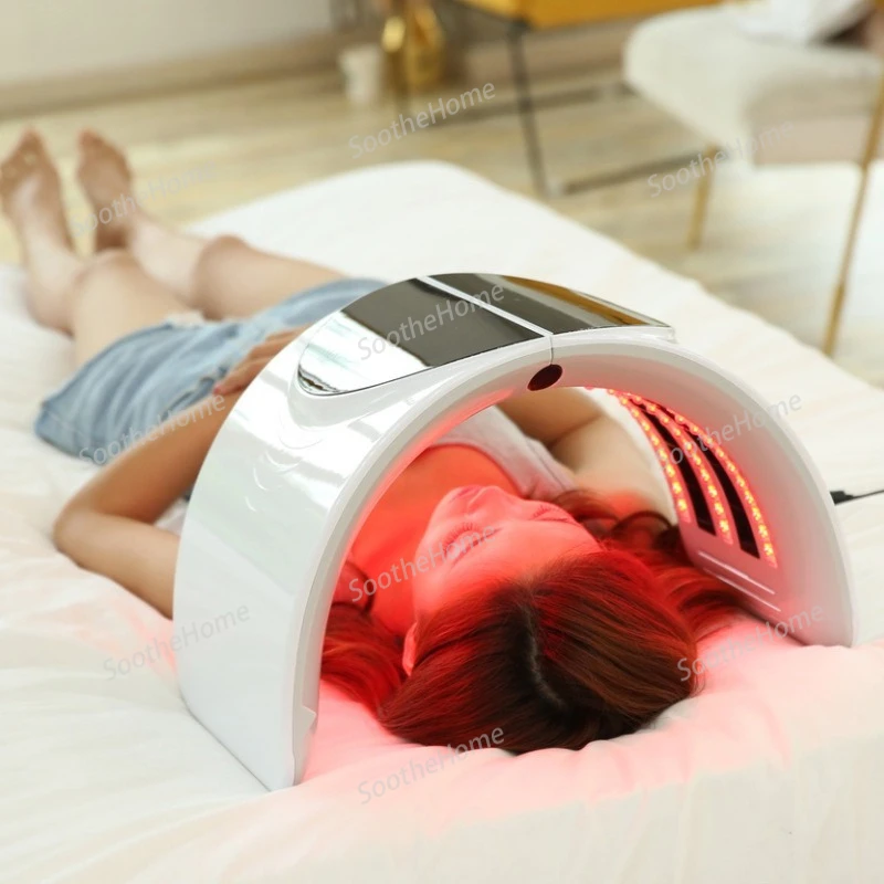 Spectrometer photodynamic LED home beauty instrument, acne color light, photon skin rejuvenation  microcurrent beauty tools