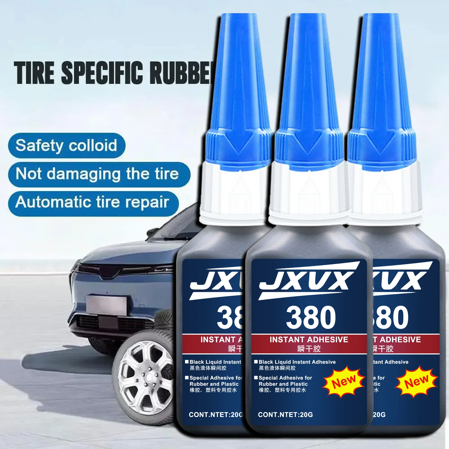 380 Multi-purpose Black Super Glue Instant  Black Cyanoacryl