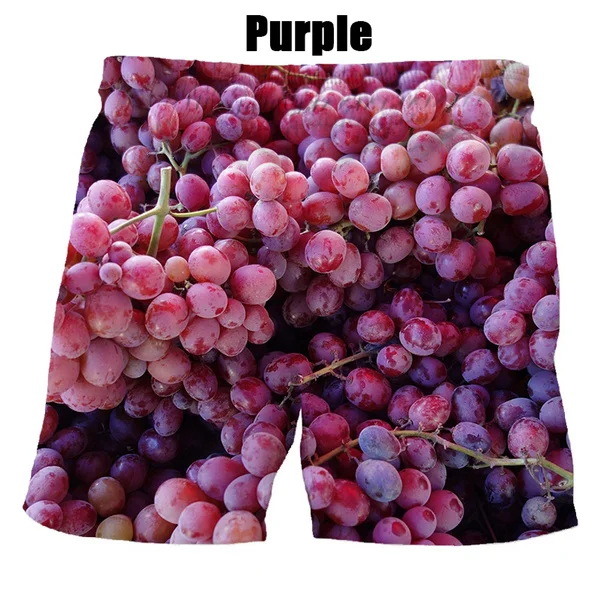 New Summer Hot Sale Fruit Fashion 3d Printing Men\'s Women Casual Summer Shorts Cool Shorts