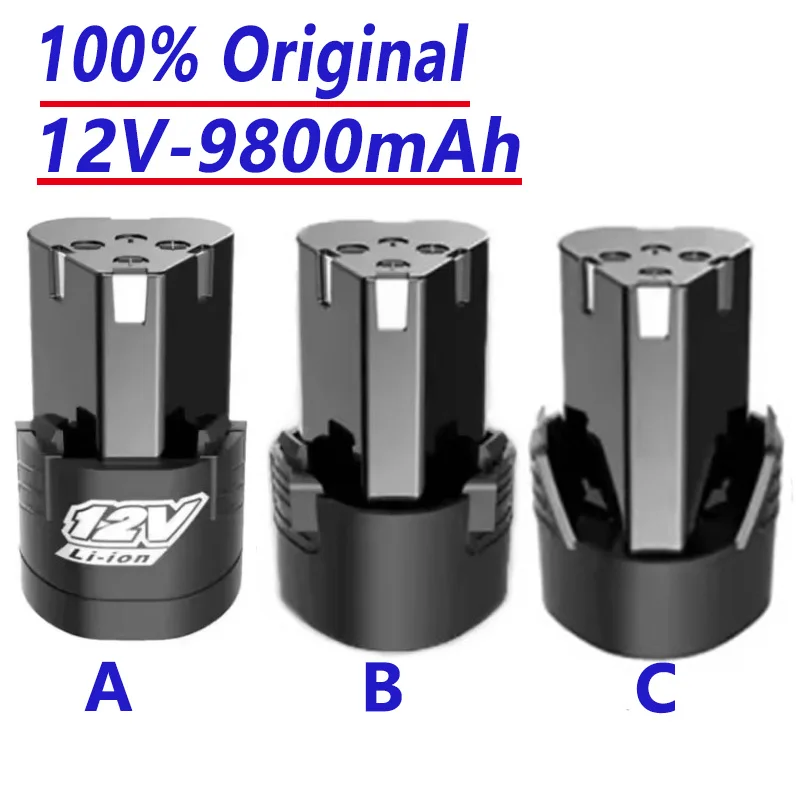 

High Capacity 12V 9800mAh Universal Rechargeable Battery For Power Tools Electric Screwdriver Electric drill Li-ion Battery